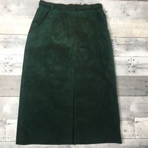 Adolph Schuman Skinner Ultra Suede Vintage Skirt